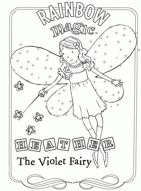 Rainbow magic fairies coloring pages
